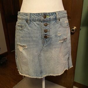 Size 7 BONGO denim jean vintage skirt